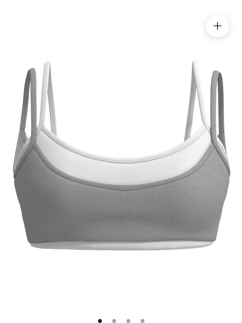 Everyday Comfort Double-Strap Bralette - Gray size M